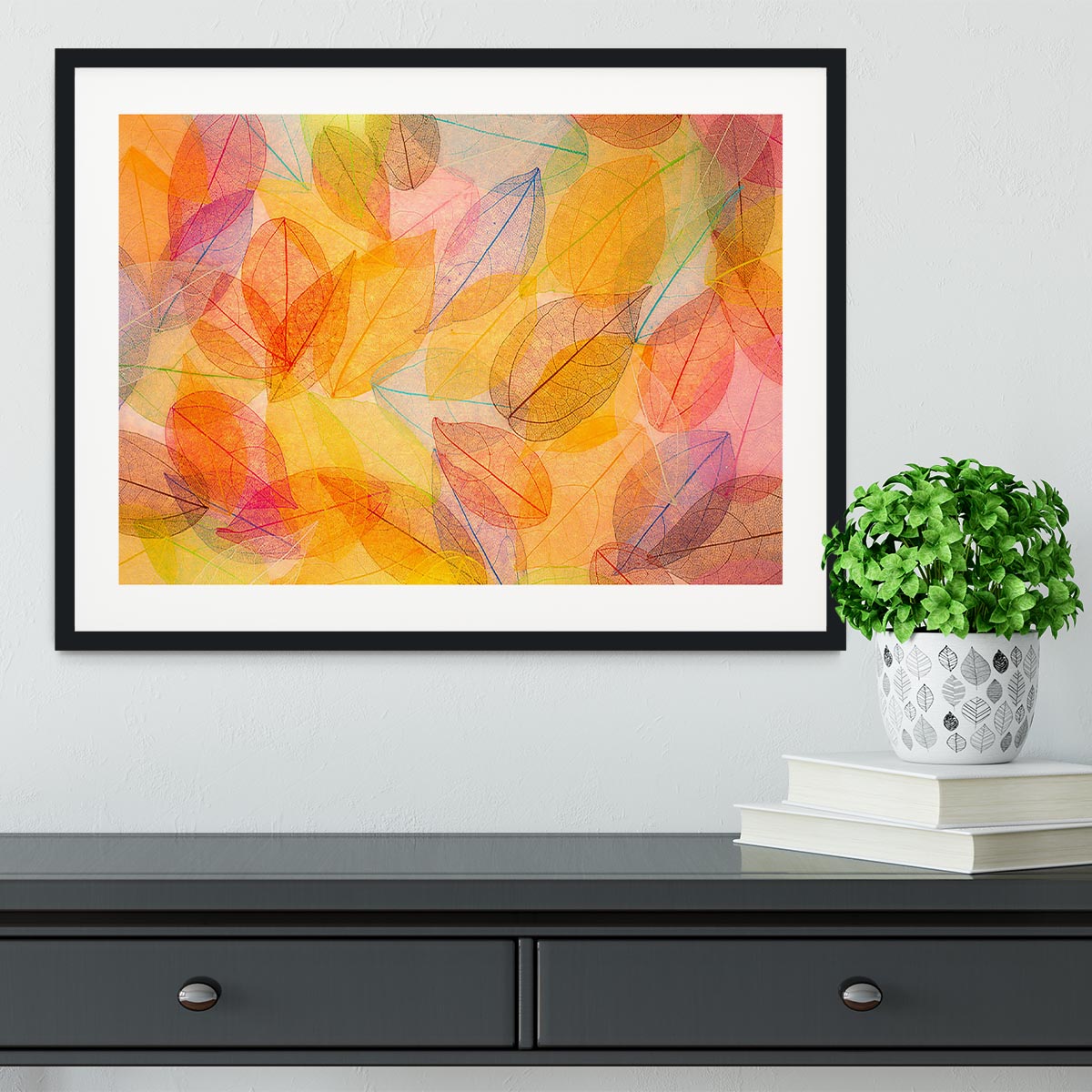 Autumn background Framed Print - Canvas Art Rocks - 1