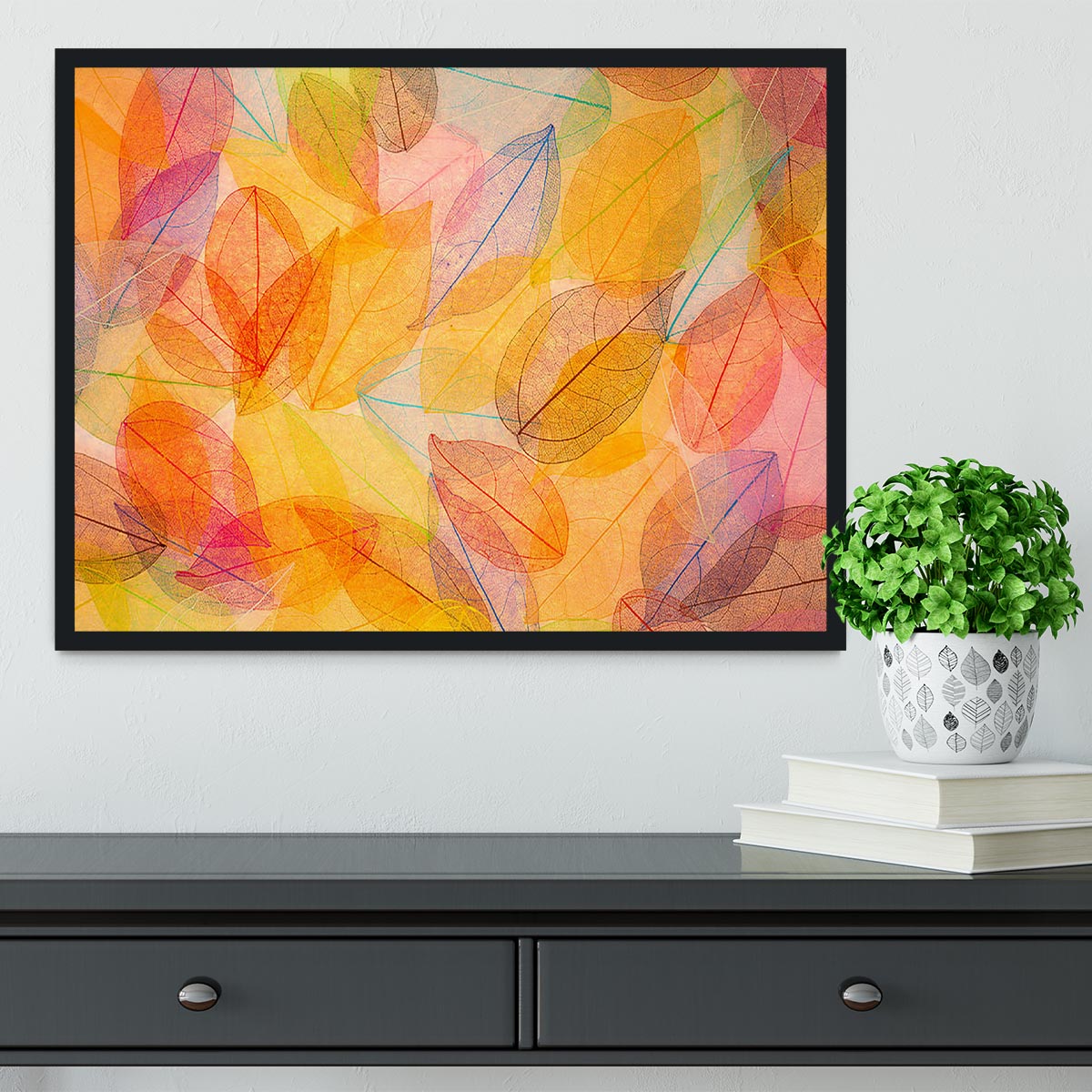 Autumn background Framed Print - Canvas Art Rocks - 2