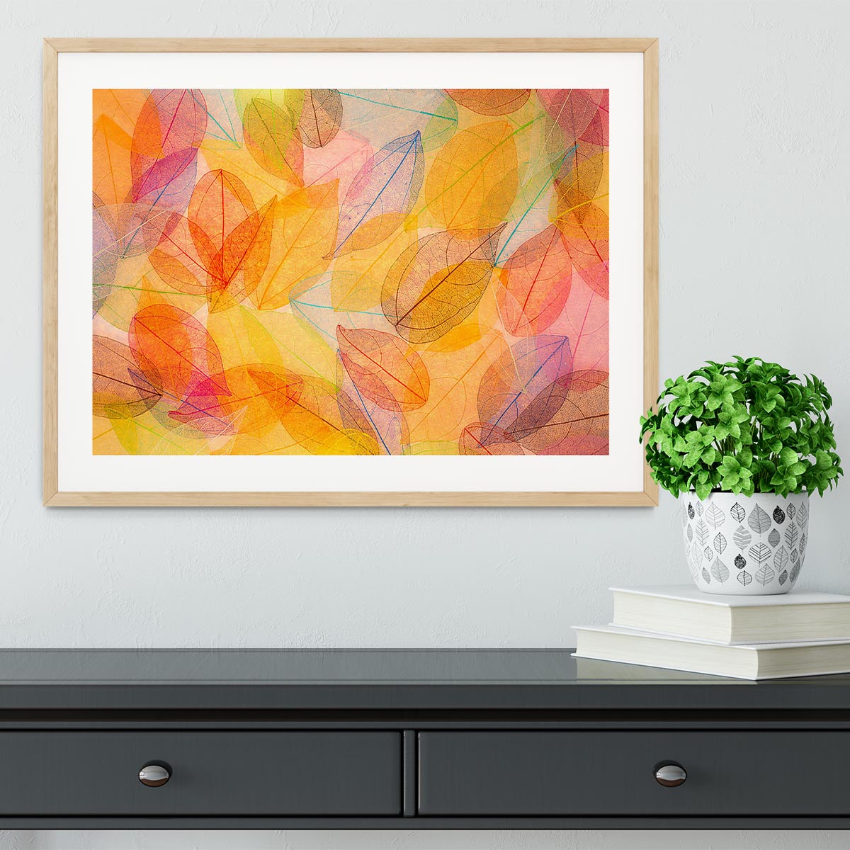 Autumn background Framed Print - Canvas Art Rocks - 3