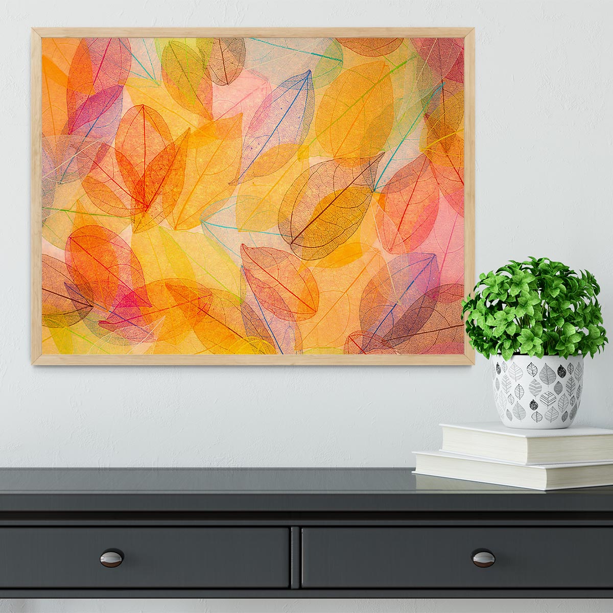 Autumn background Framed Print - Canvas Art Rocks - 4