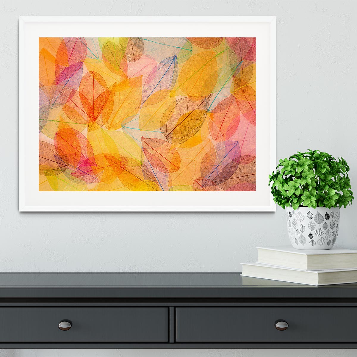 Autumn background Framed Print - Canvas Art Rocks - 5