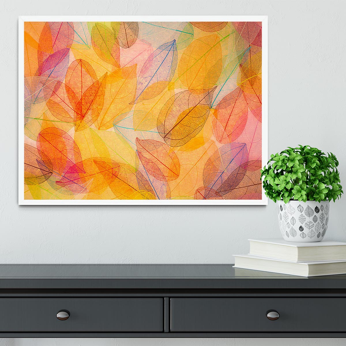 Autumn background Framed Print - Canvas Art Rocks -6