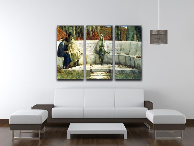 Autumn detail by Alma Tadema 3 Split Panel Canvas Print - Canvas Art Rocks - 3