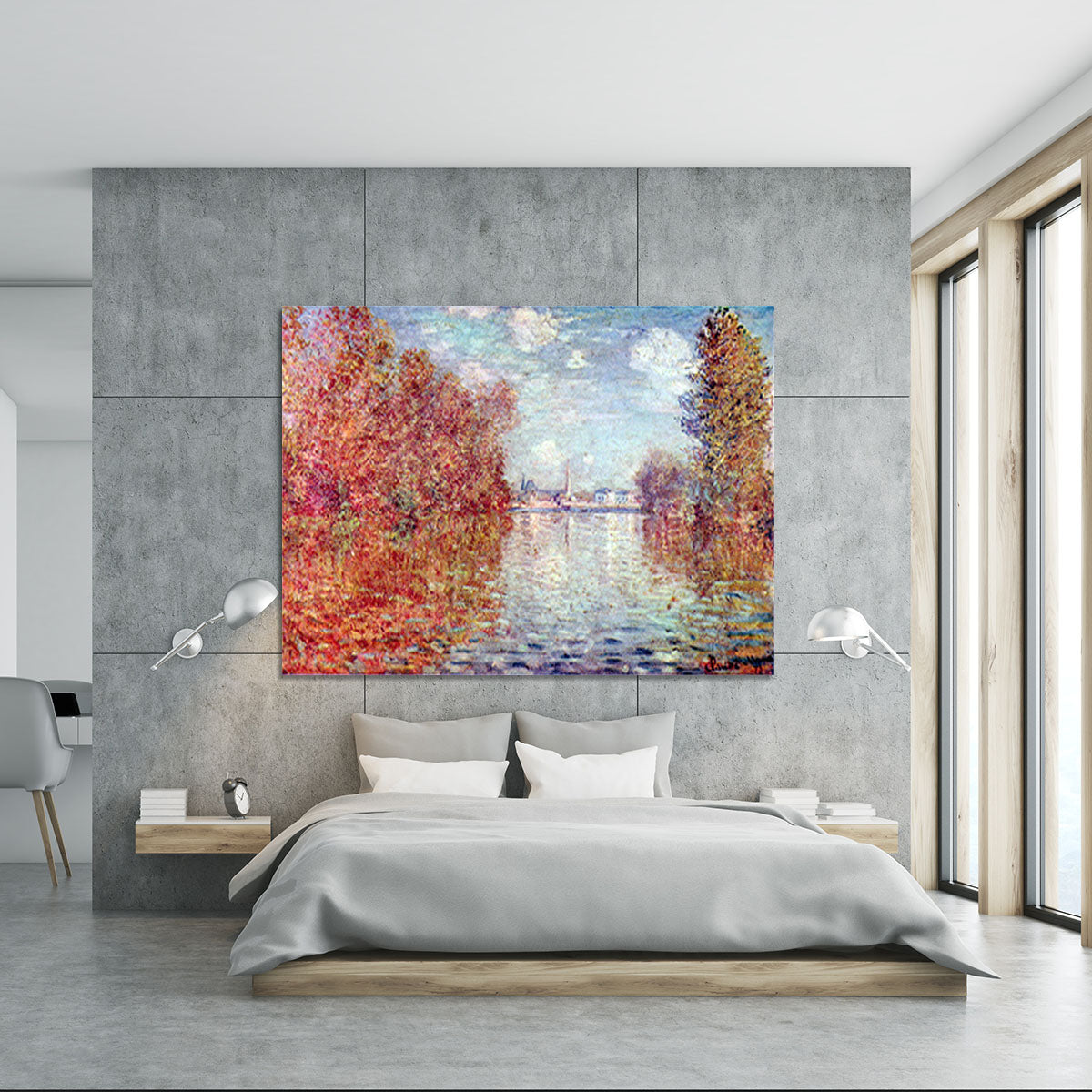Autumn in Argenteuil by Monet Canvas Print or Poster - Canvas Art Rocks - 5