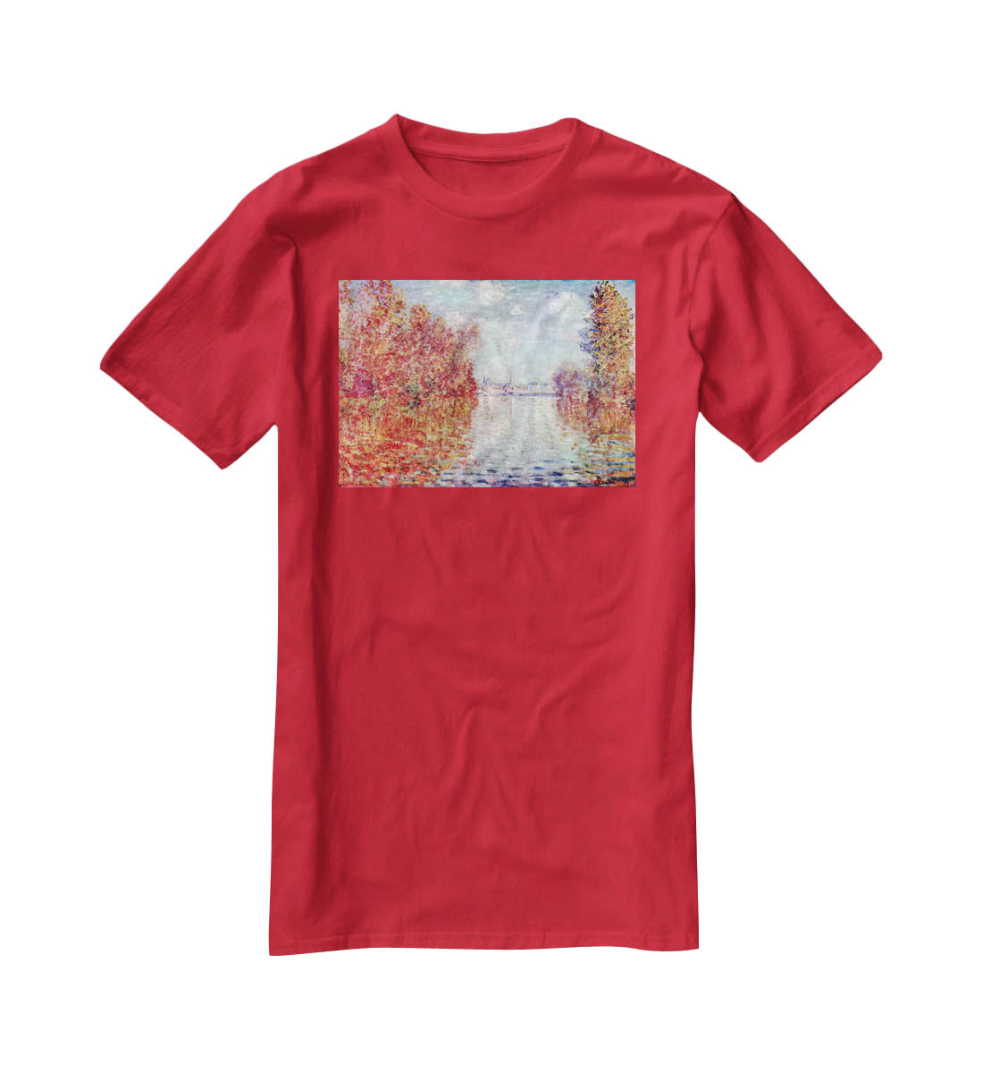Autumn in Argenteuil by Monet T-Shirt - Canvas Art Rocks - 4