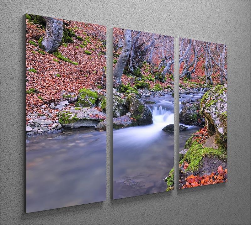 Autumn landscape lake 3 Split Panel Canvas Print - Canvas Art Rocks - 2