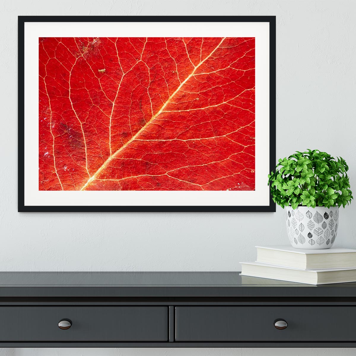 Autumn leaf Framed Print - Canvas Art Rocks - 1