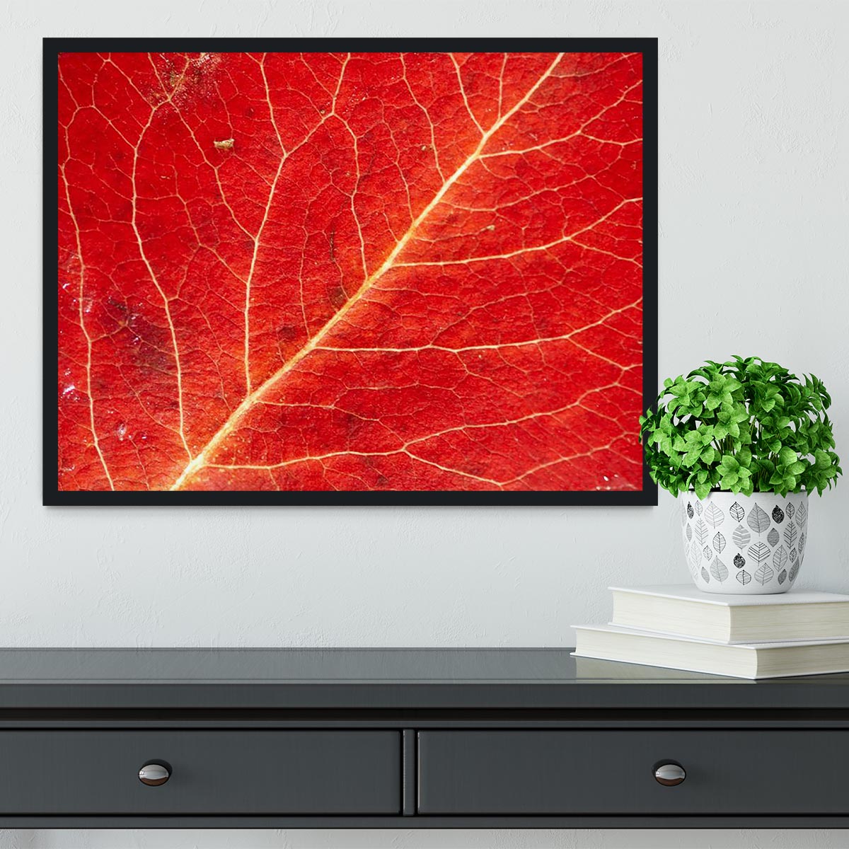 Autumn leaf Framed Print - Canvas Art Rocks - 2