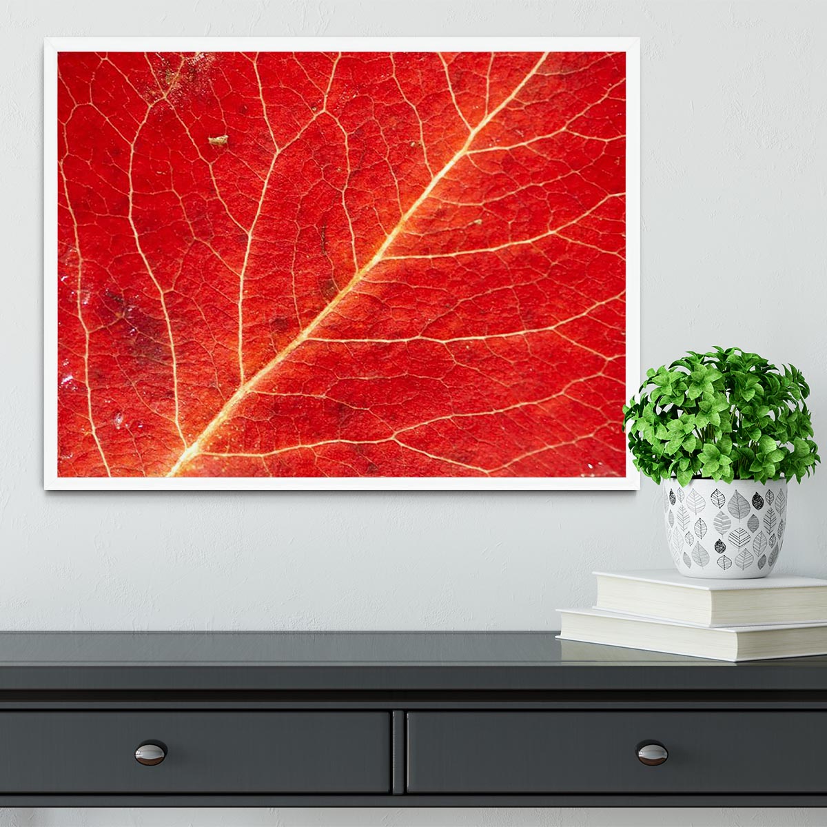 Autumn leaf Framed Print - Canvas Art Rocks -6