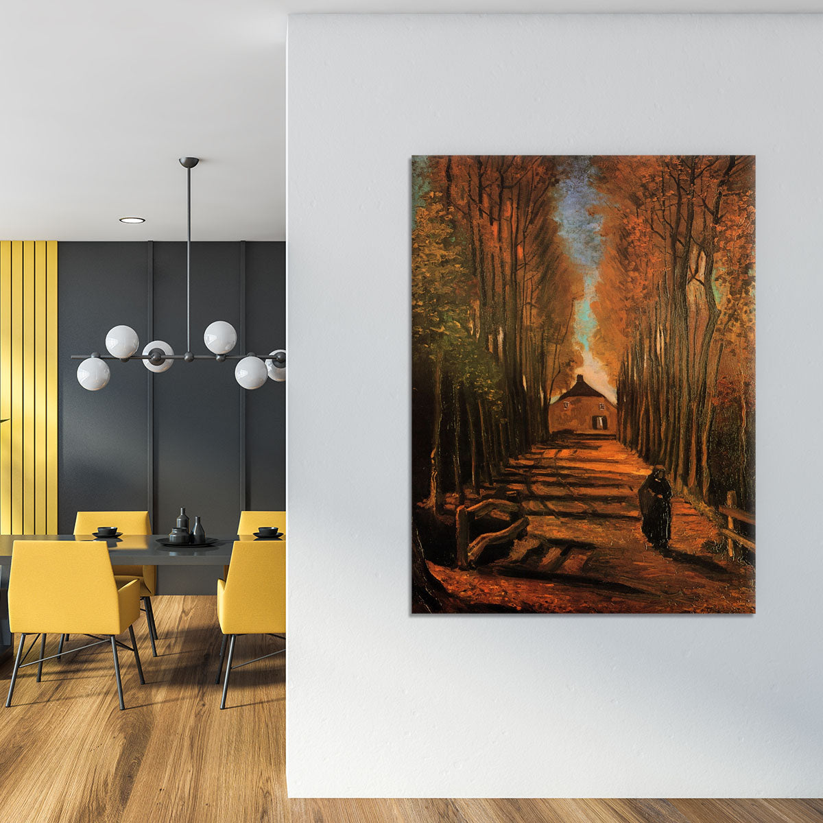 Avenue of Poplars in Autumn by Van Gogh Canvas Print or Poster - Canvas Art Rocks - 4