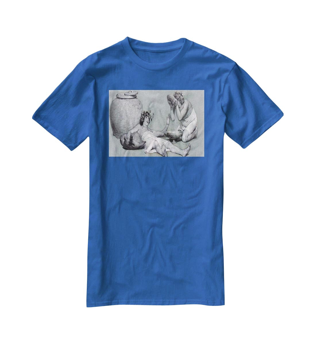 Bacchus and Silenus by Alma Tadema T-Shirt - Canvas Art Rocks - 2