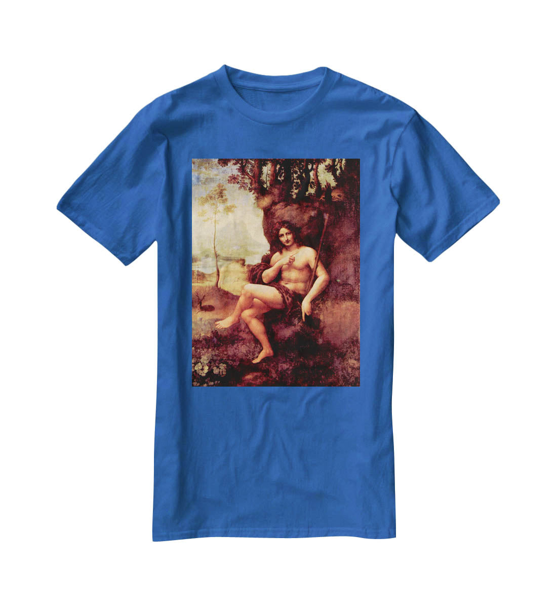 Bacchus by Da Vinci T-Shirt - Canvas Art Rocks - 2
