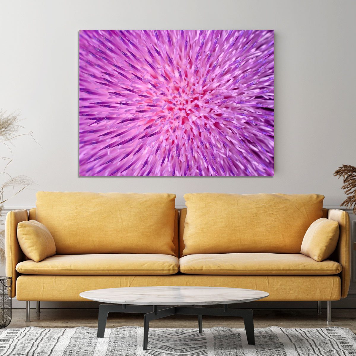 Background of thistle flower Canvas Print or Poster - Canvas Art Rocks - 4