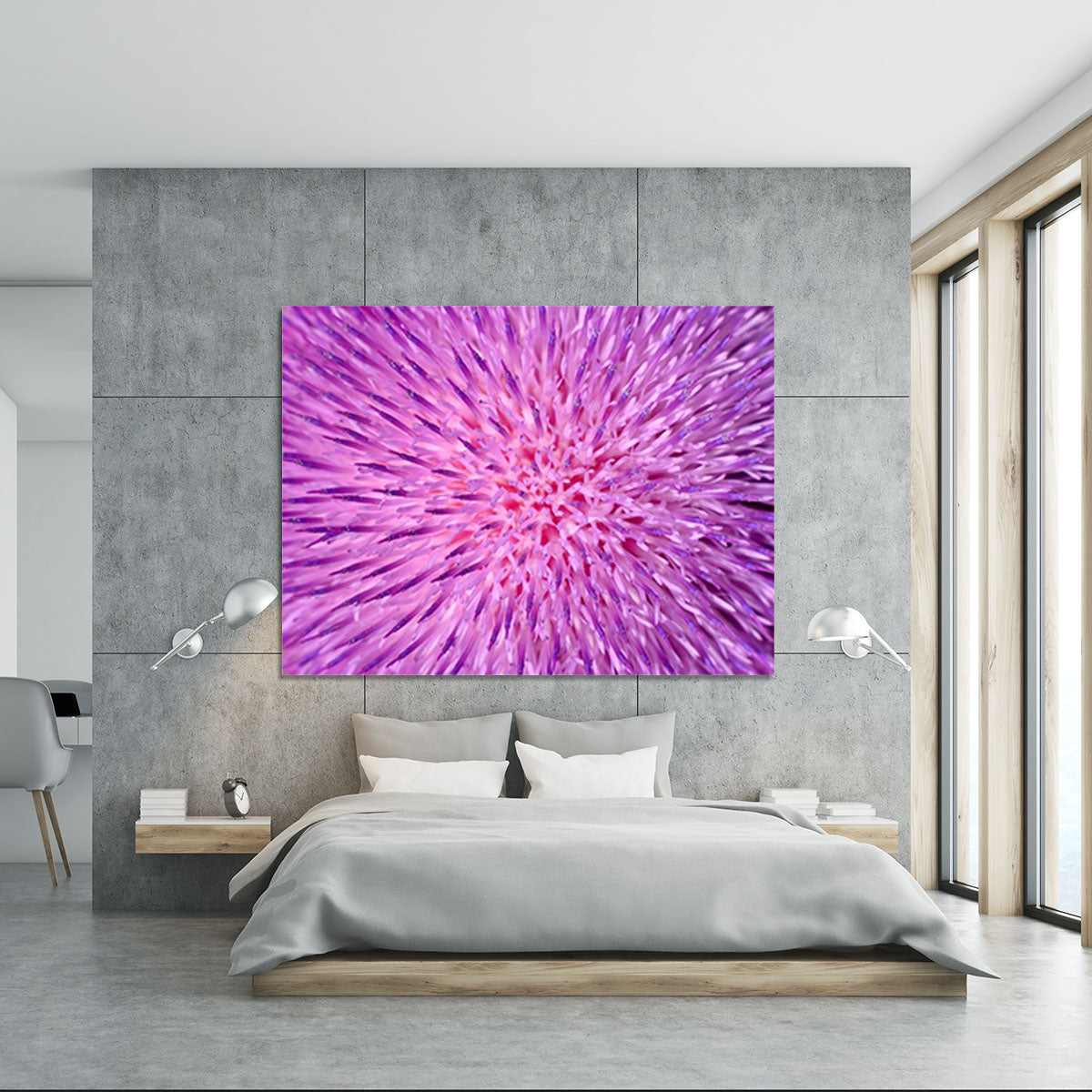 Background of thistle flower Canvas Print or Poster - Canvas Art Rocks - 5