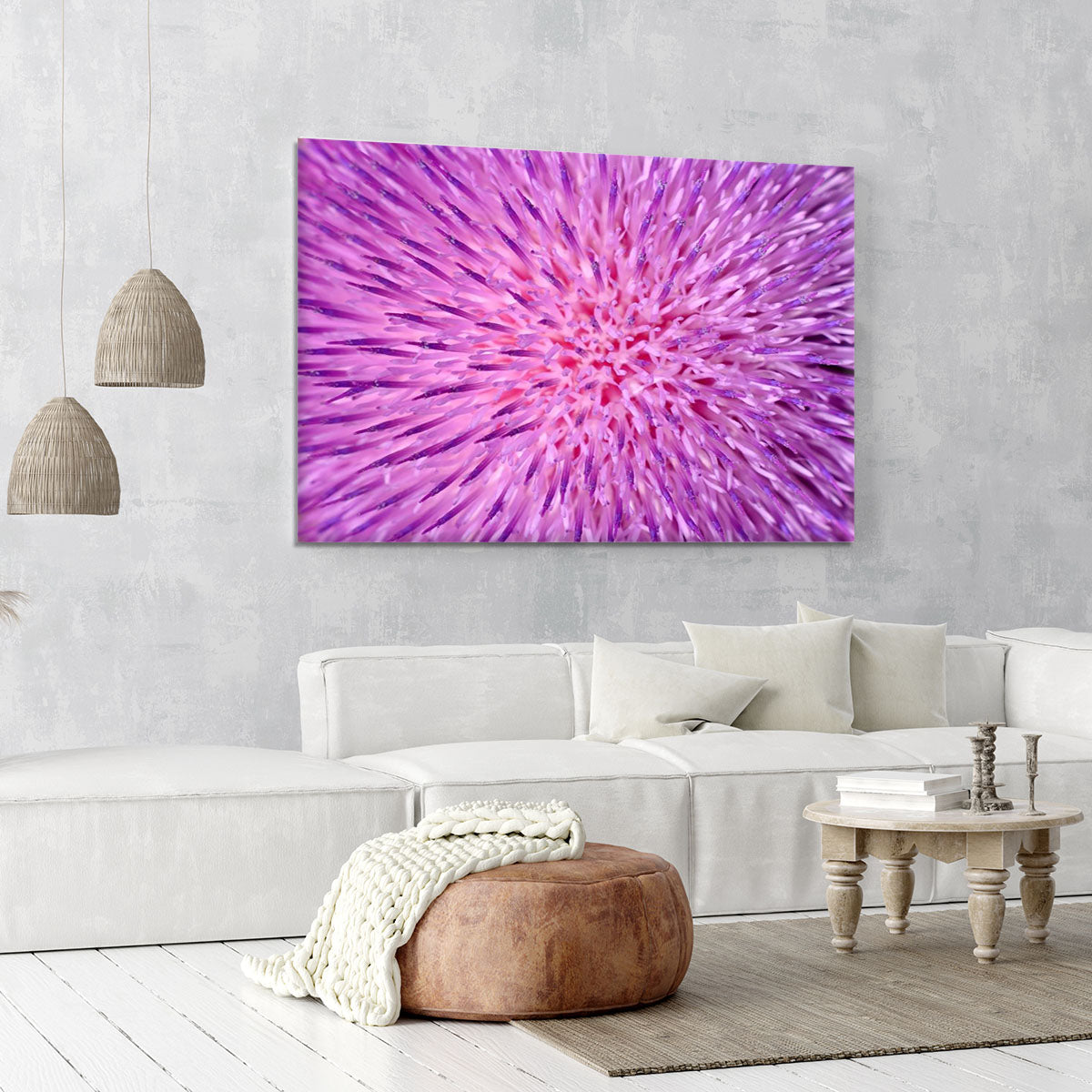 Background of thistle flower Canvas Print or Poster - Canvas Art Rocks - 6
