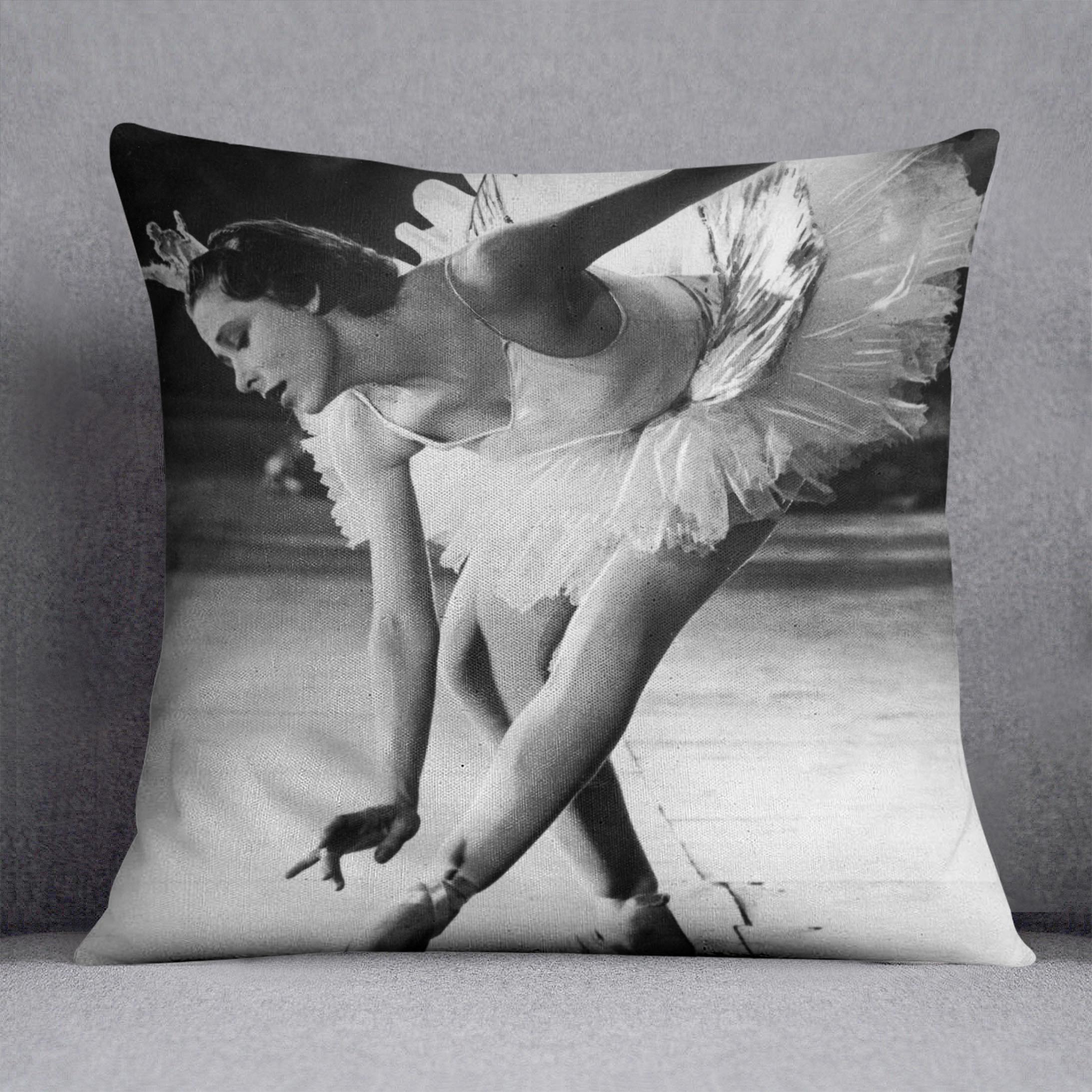 Ballerina Yvette Chauvire Cushion - Canvas Art Rocks - 1