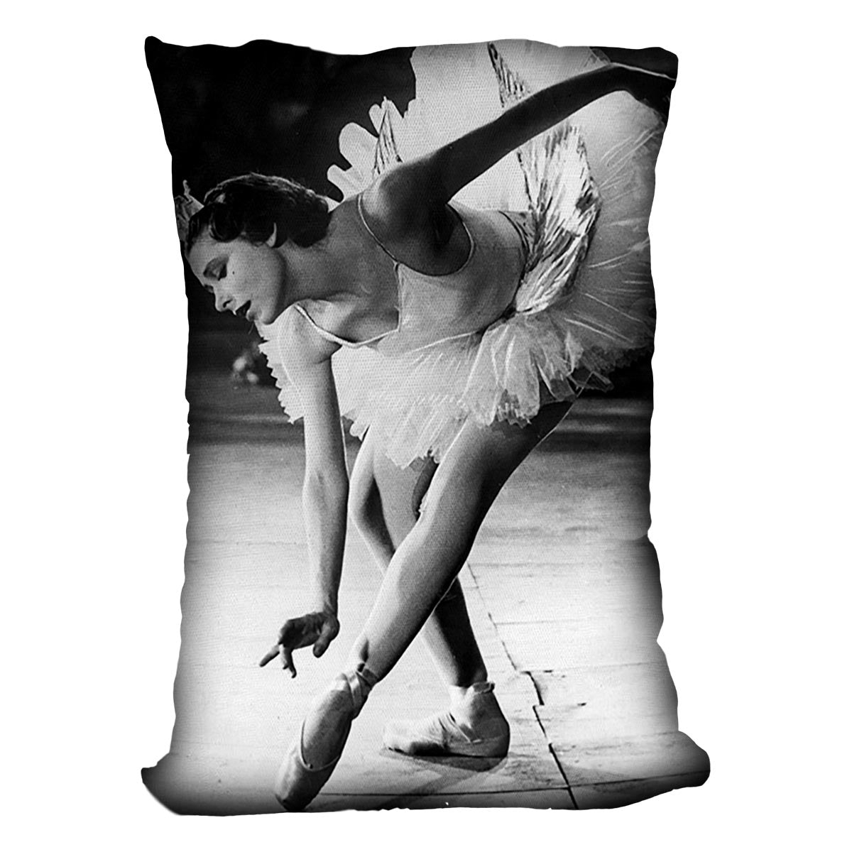 Ballerina Yvette Chauvire Cushion - Canvas Art Rocks - 4