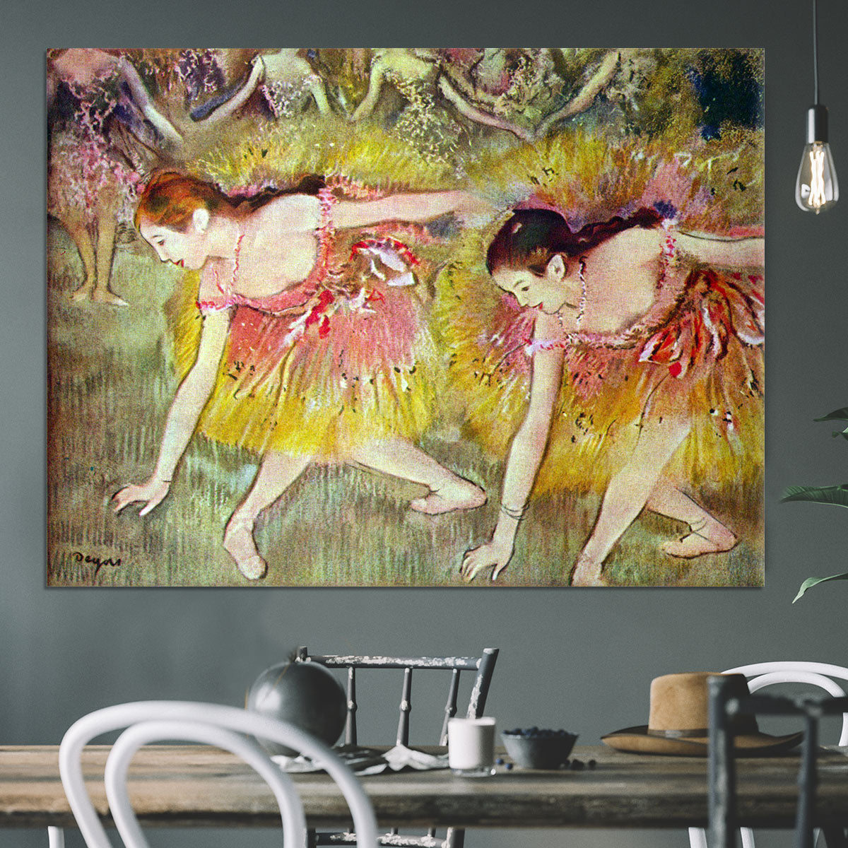 Ballet dancers by Degas Canvas Print or Poster - Canvas Art Rocks - 3