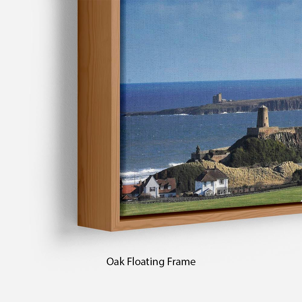 Bamburgh Castle Floating Frame Canvas - Canvas Art Rocks - 10