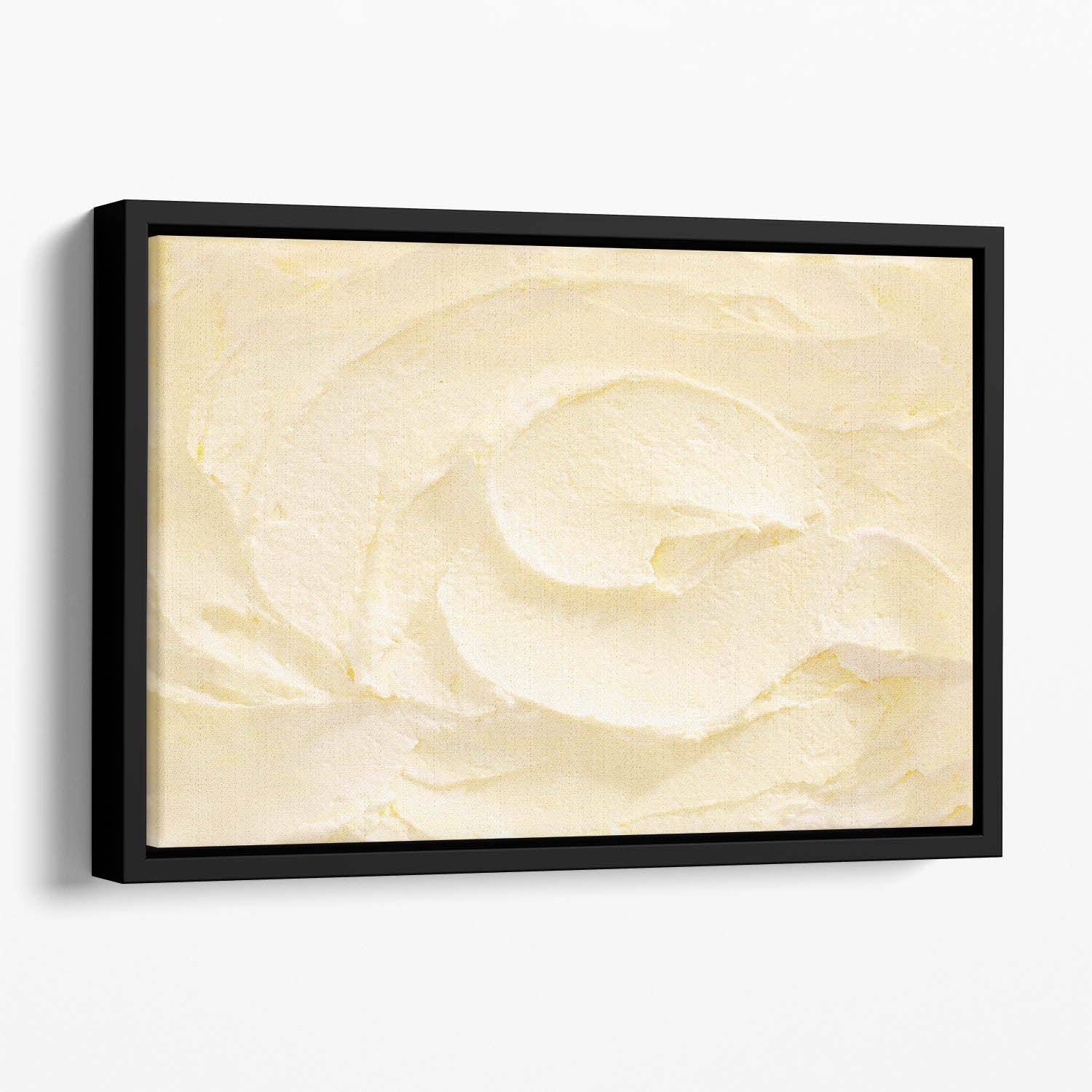 Banana Ice Cream Floating Framed Canvas