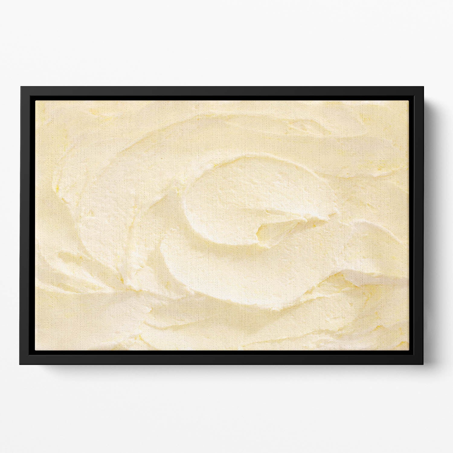 Banana Ice Cream Floating Framed Canvas