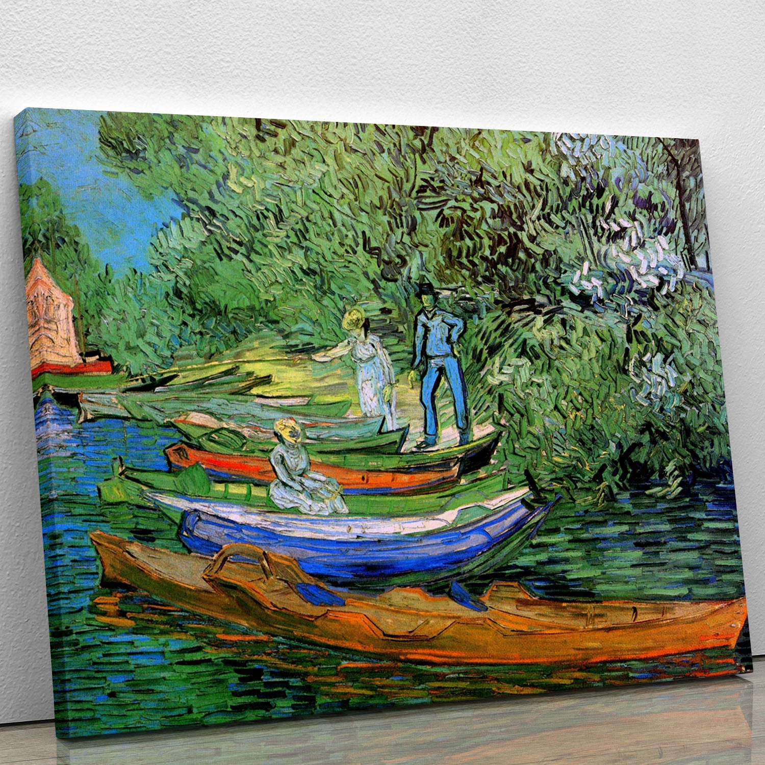 Bank of the Oise at Auvers by Van Gogh Canvas Print or Poster - Canvas Art Rocks - 1