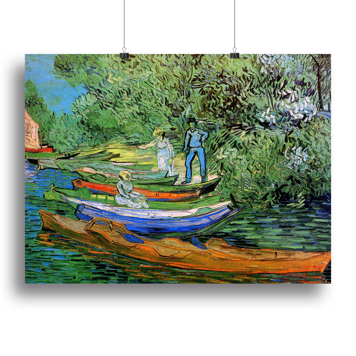Bank of the Oise at Auvers by Van Gogh Canvas Print or Poster - Canvas Art Rocks - 2