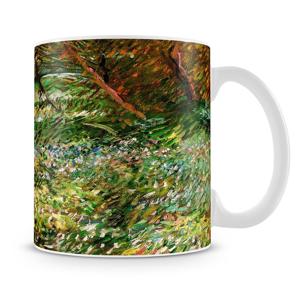 Banks of the Seine with Pont de Clichy in the Spring by Van Gogh Mug - Canvas Art Rocks - 4
