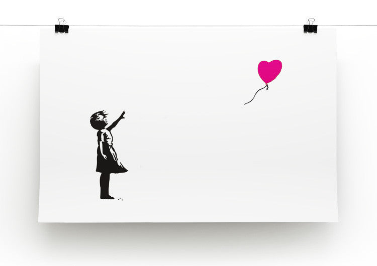 Banksy Balloon Heart Girl Print - Canvas Art Rocks - 4