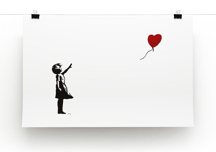 Banksy Balloon Heart Girl Print - Canvas Art Rocks - 3