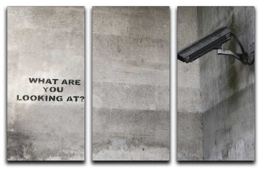 Banksy CCTV Split-Panel Canvas Print - Canvas Art Rocks