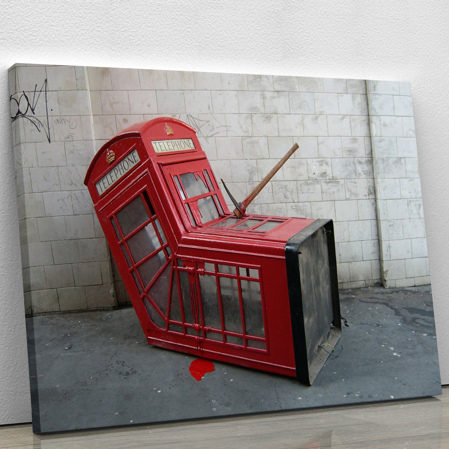 Banksy Death of a Phone Booth Canvas Print or Poster