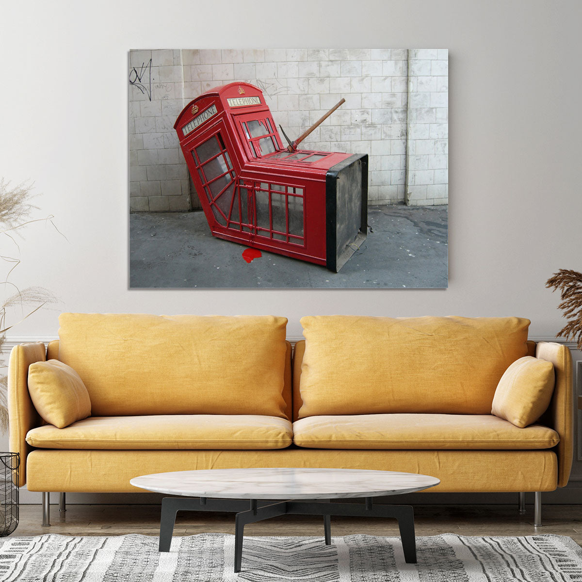 Banksy Death of a Phone Booth Canvas Print or Poster