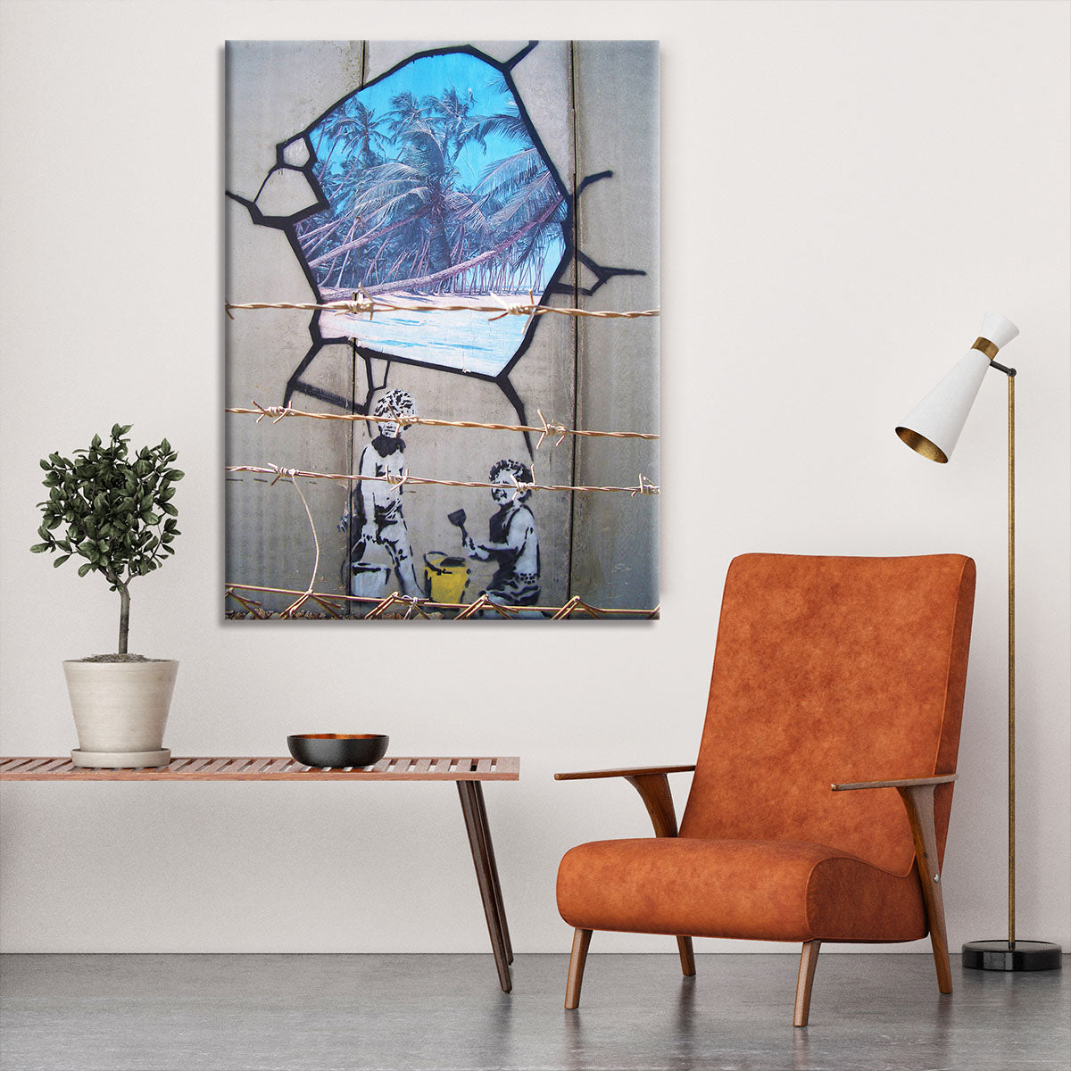 Banksy Finding Paradise Canvas Print or Poster