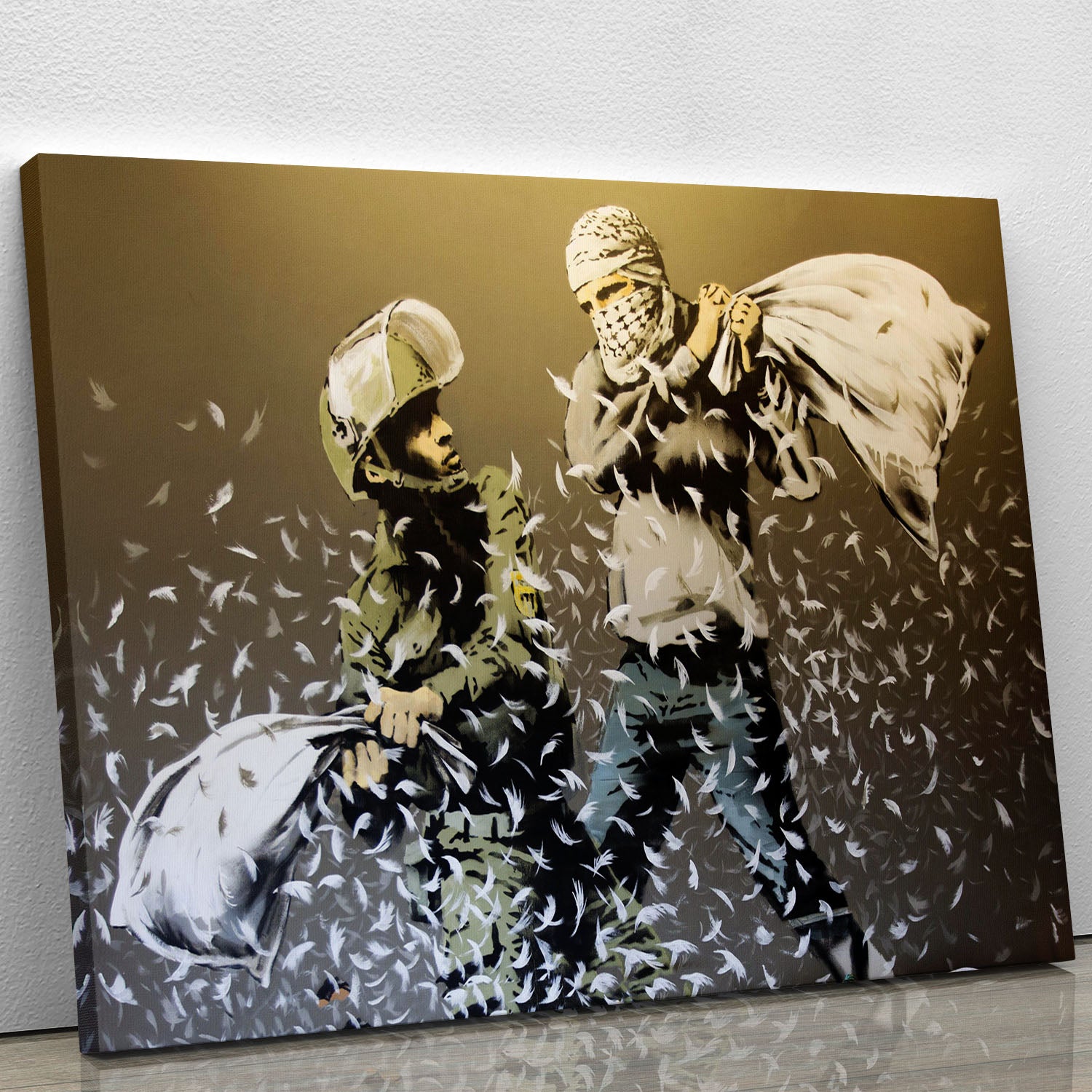 Banksy Israeli or Palestinian Pillow Fight Notebook