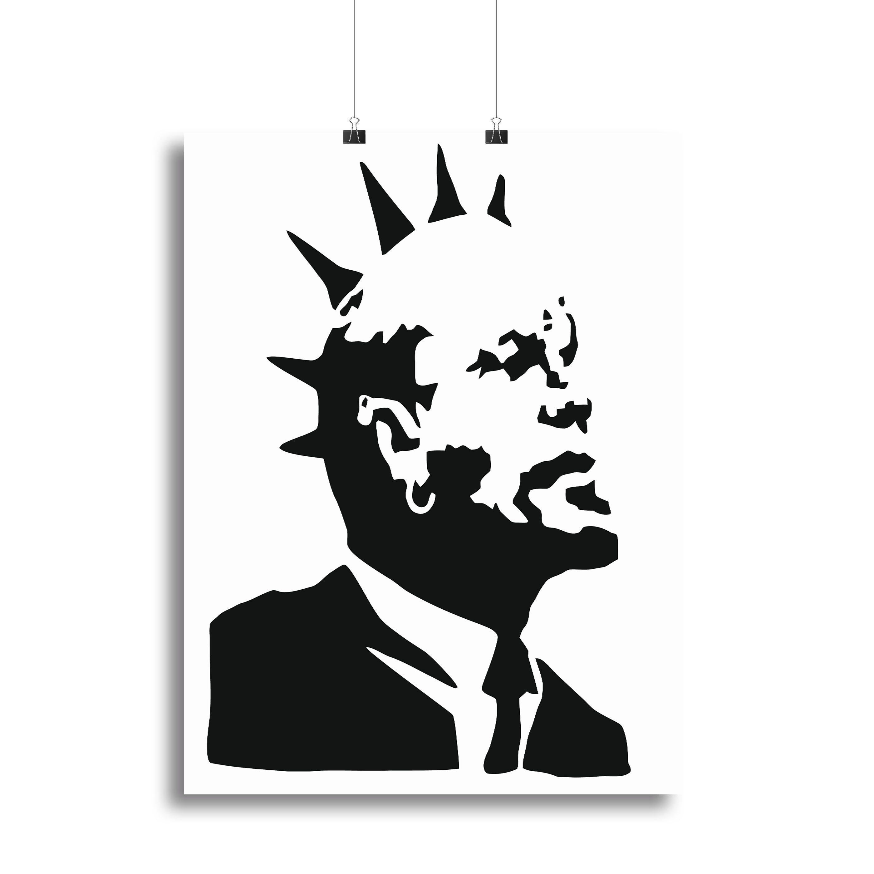 Banksy Lenin Punk Canvas Print or Poster