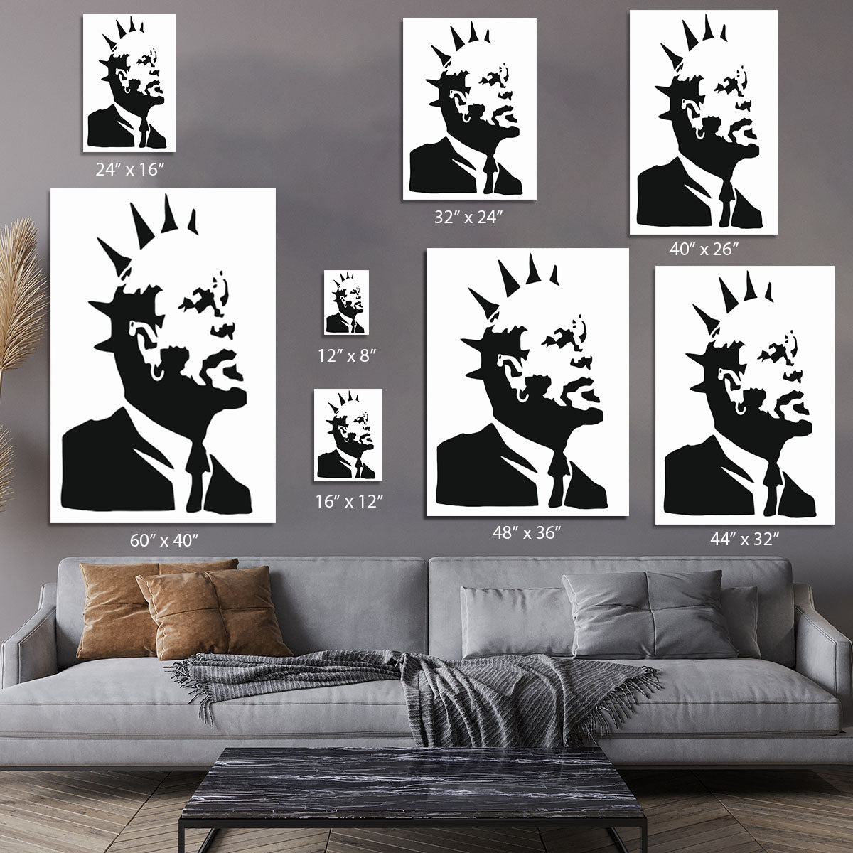 Banksy Lenin Punk Canvas Print or Poster