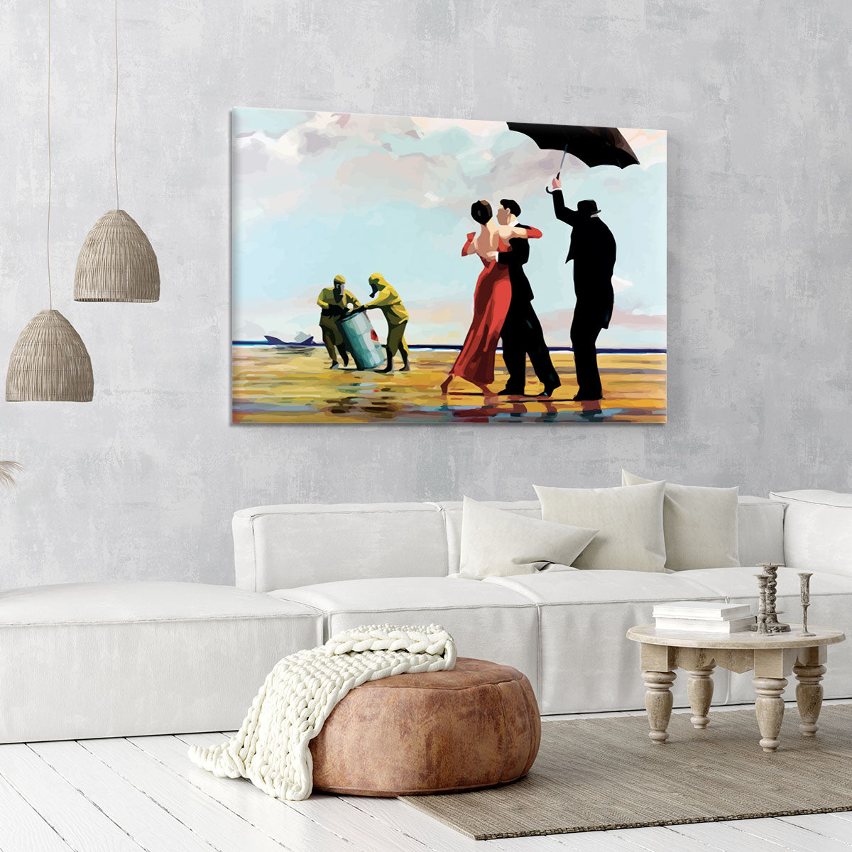 Banksy Toxic Beach Canvas Print or Poster