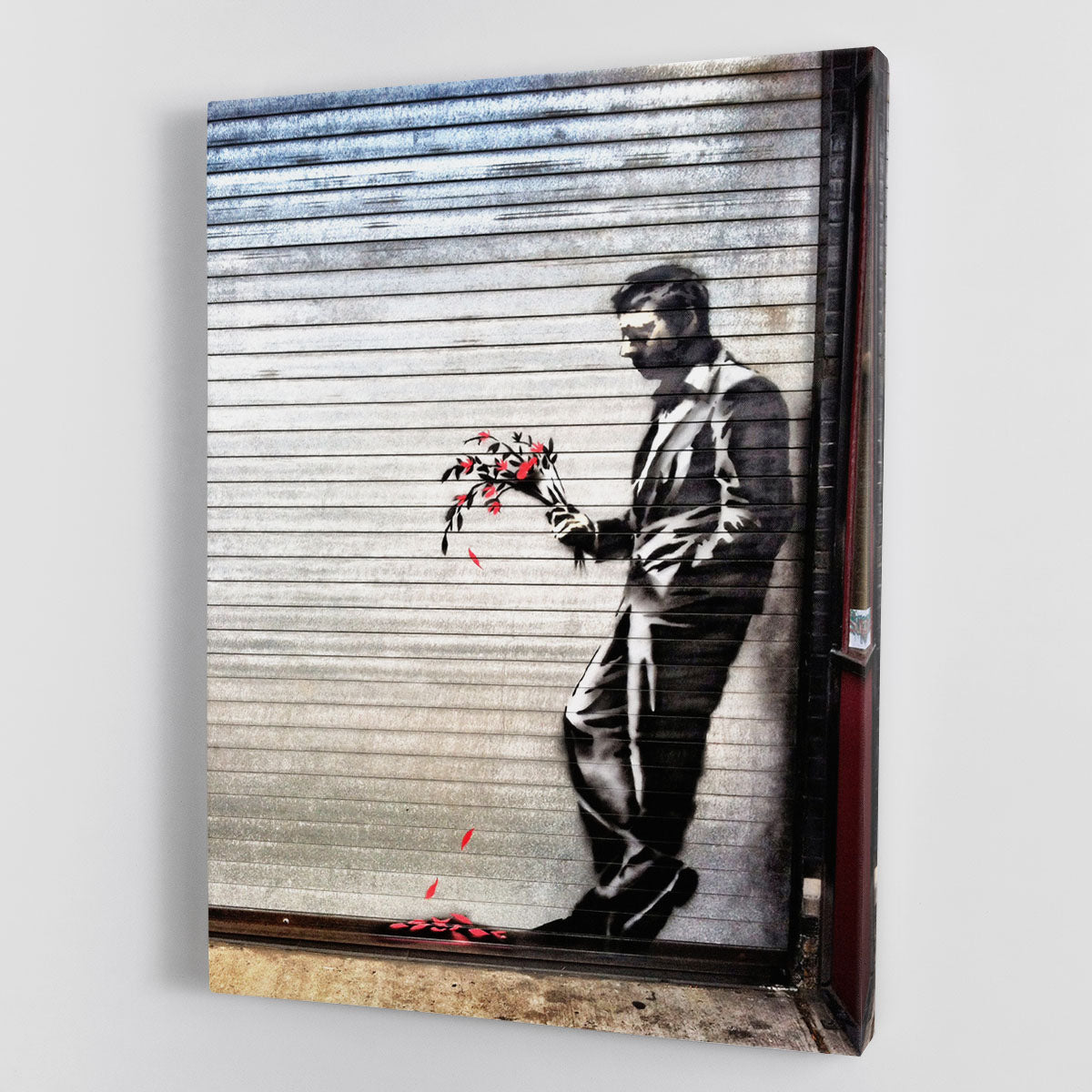 Banksy Waiting in Vain Canvas Print or Poster