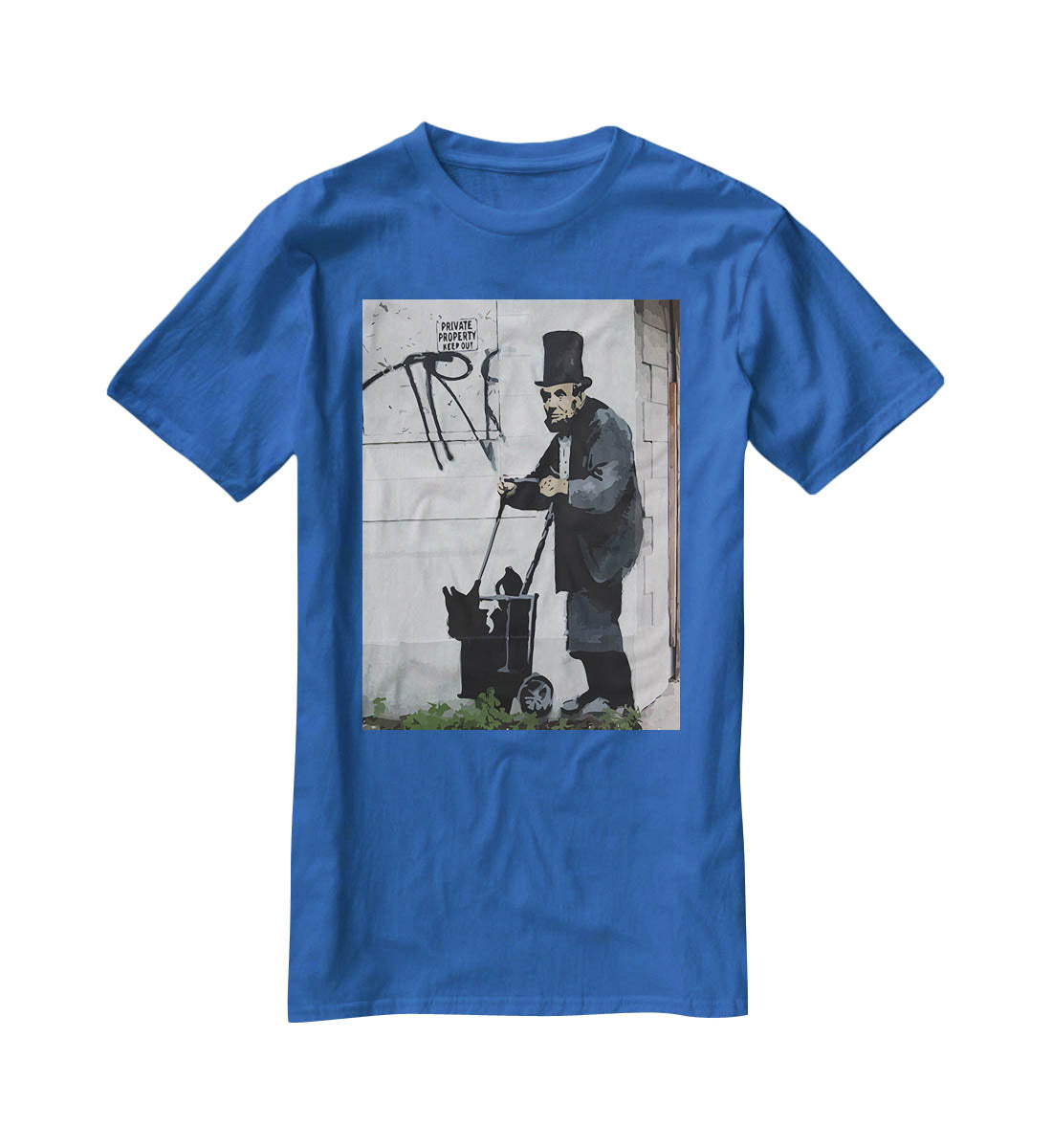 Banksy Abraham Lincoln T-Shirt - Canvas Art Rocks - 2
