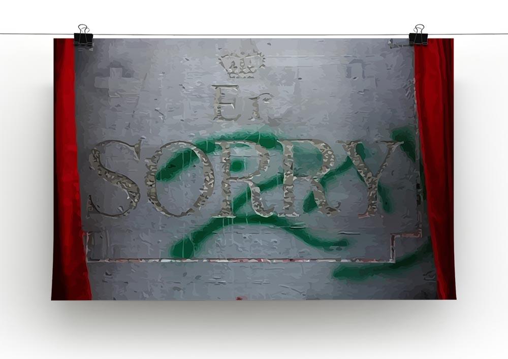 Banksy Apology Party For Palestinians Canvas Print or Poster - Canvas Art Rocks - 2