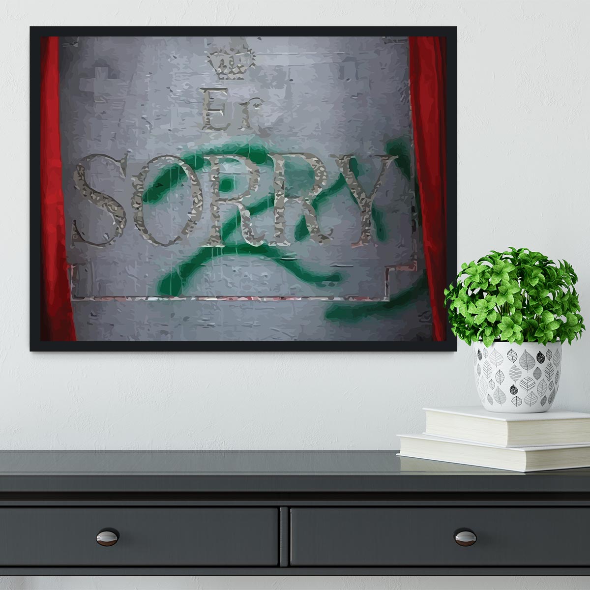 Banksy Apology Party For Palestinians Framed Print - Canvas Art Rocks - 2