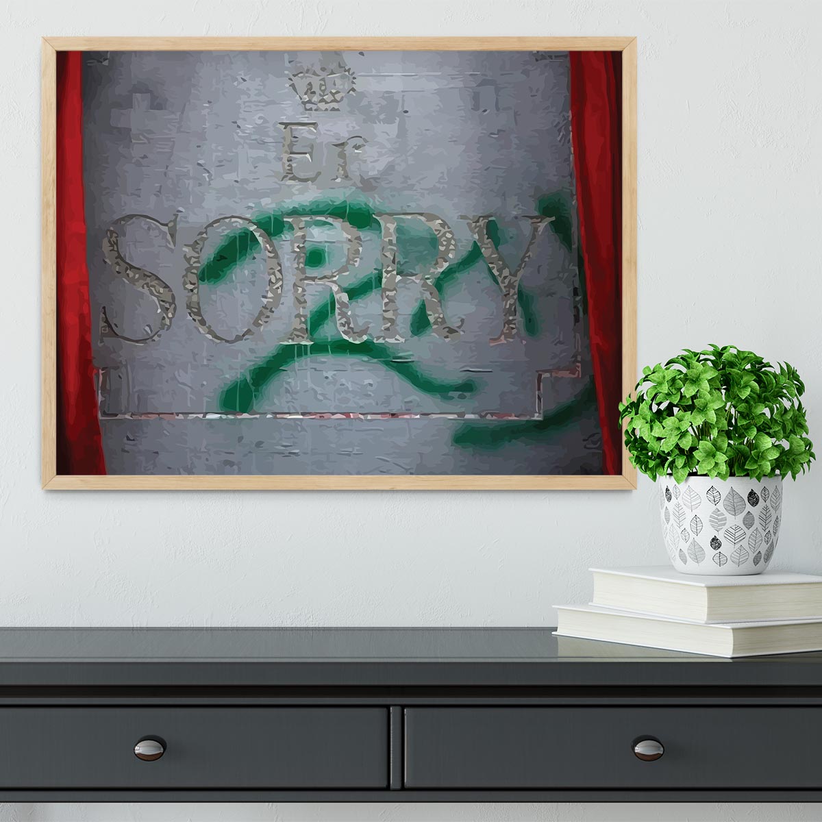 Banksy Apology Party For Palestinians Framed Print - Canvas Art Rocks - 4