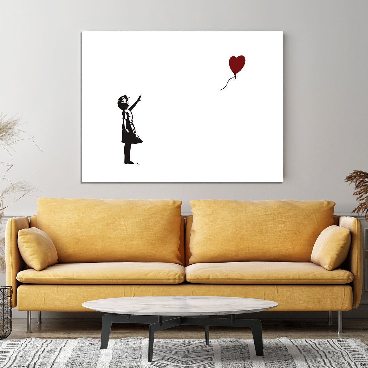 Banksy Balloon Heart Girl Canvas Print or Poster