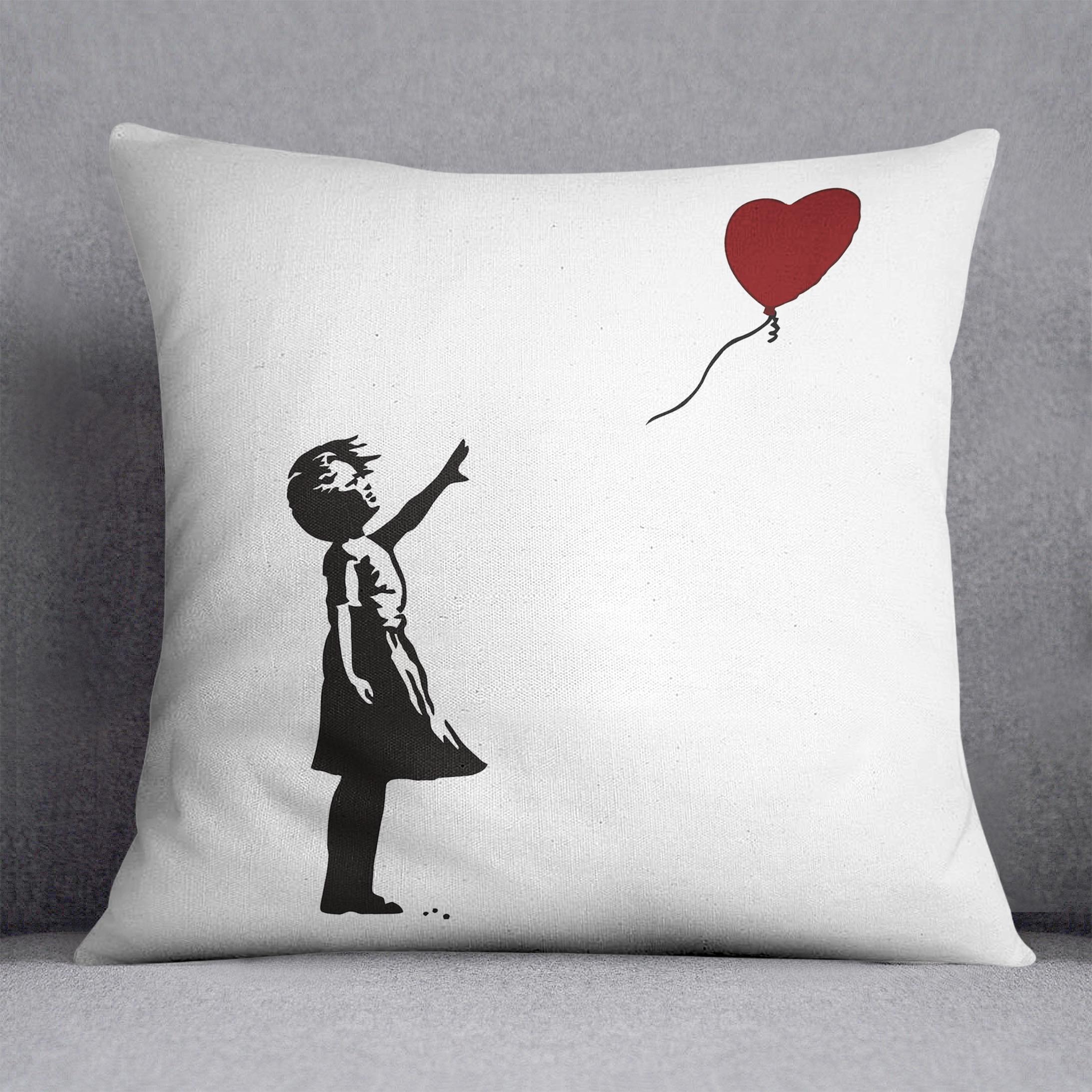 Banksy Balloon Heart Girl Cushion