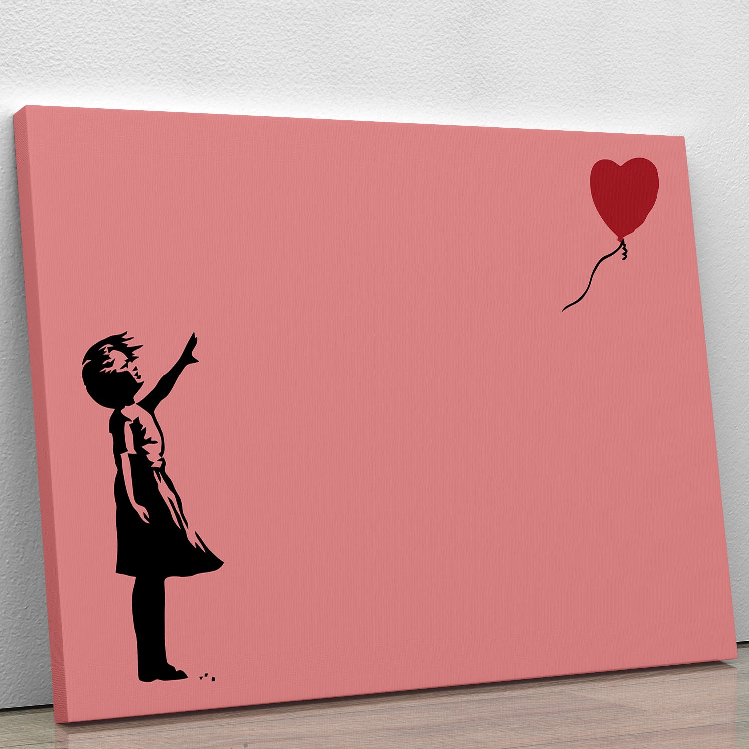 Banksy Balloon Heart Girl Red Canvas Print or Poster - Canvas Art Rocks - 1