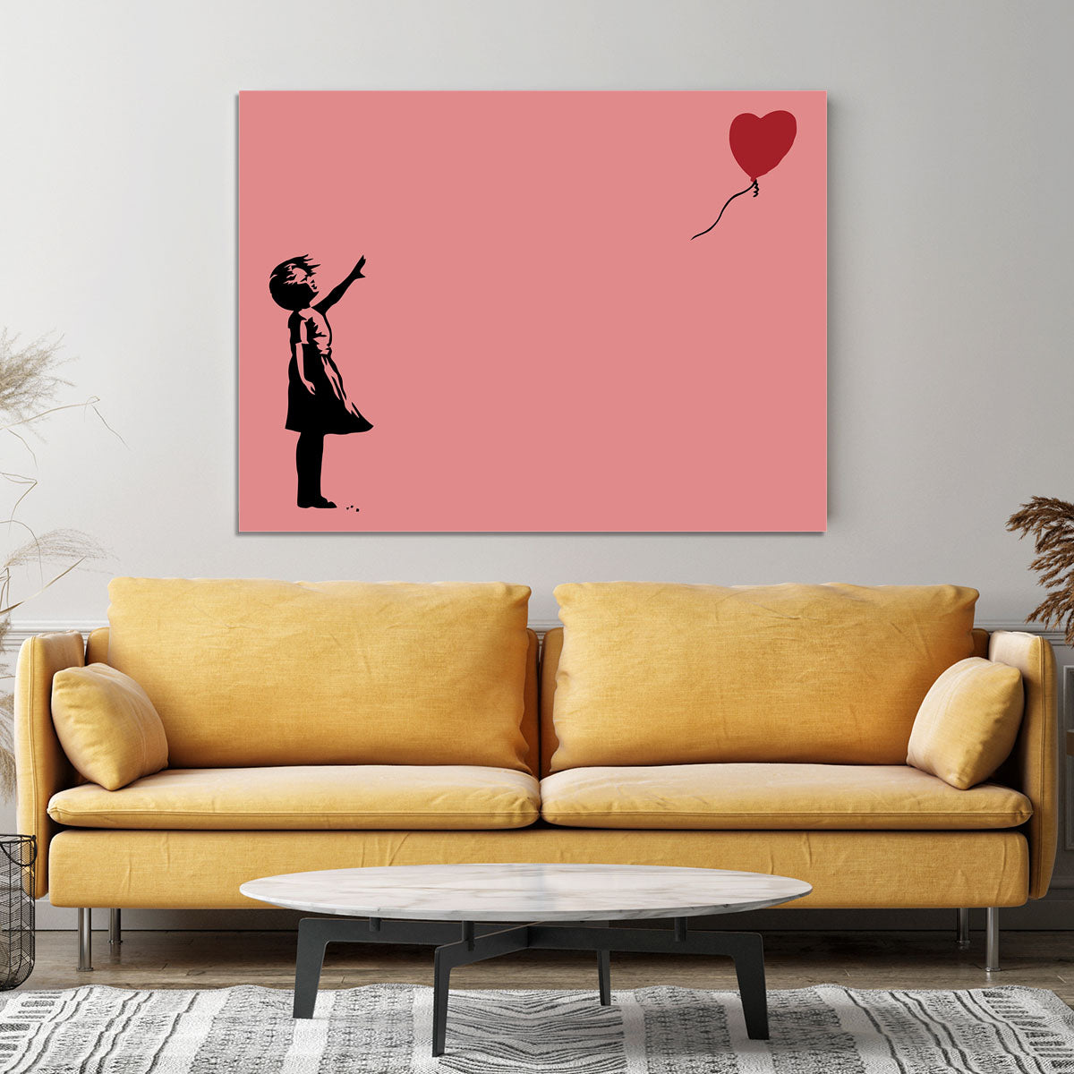 Banksy Balloon Heart Girl Red Canvas Print or Poster - Canvas Art Rocks - 4