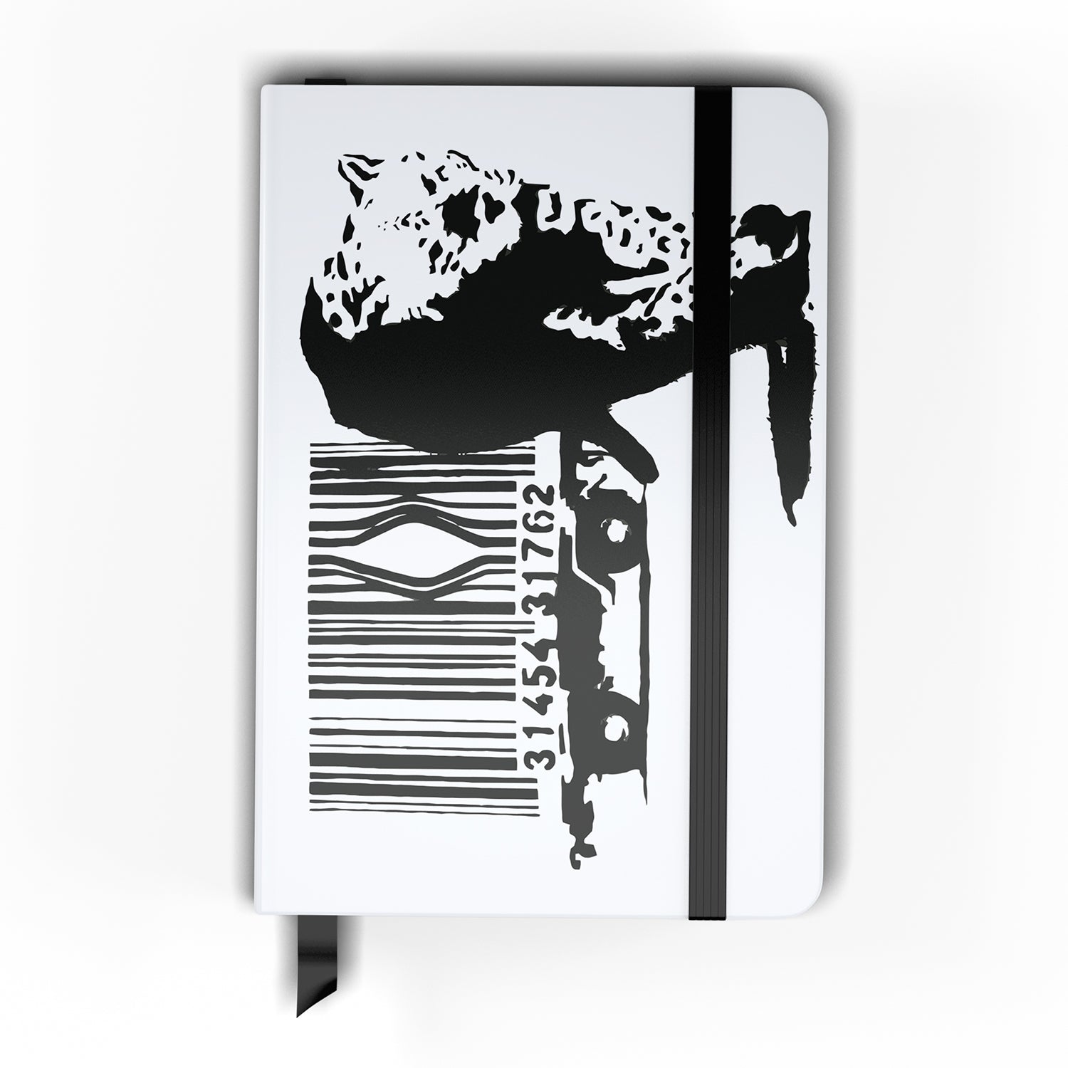 Banksy Barcode Leopard Notebook