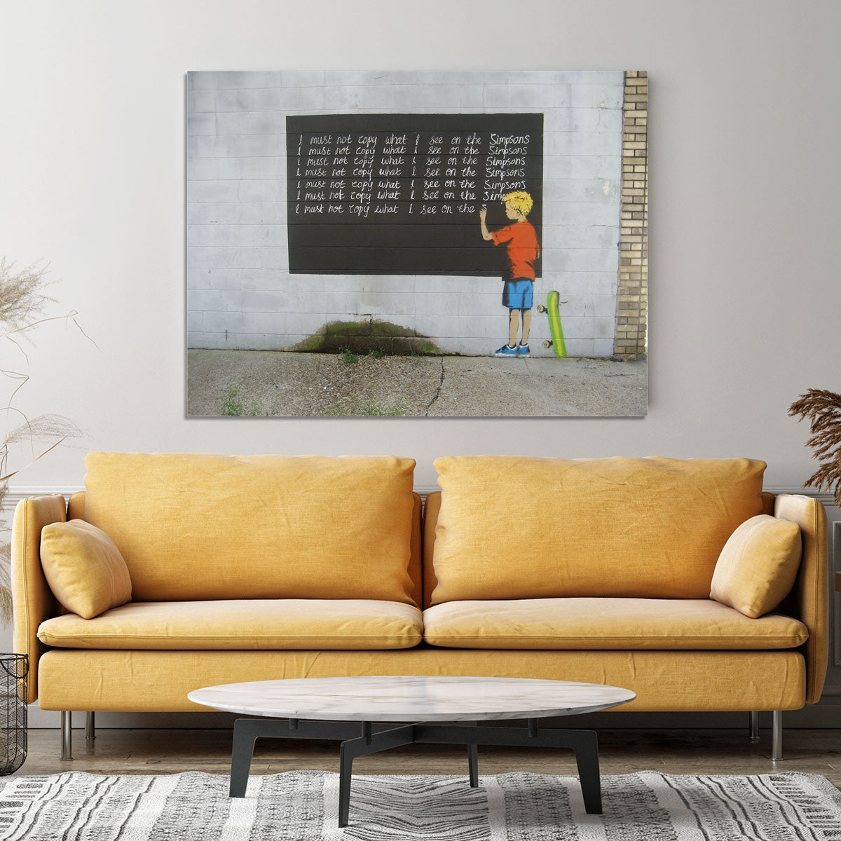 Banksy Bart Simpson Canvas Print or Poster - Canvas Art Rocks - 4