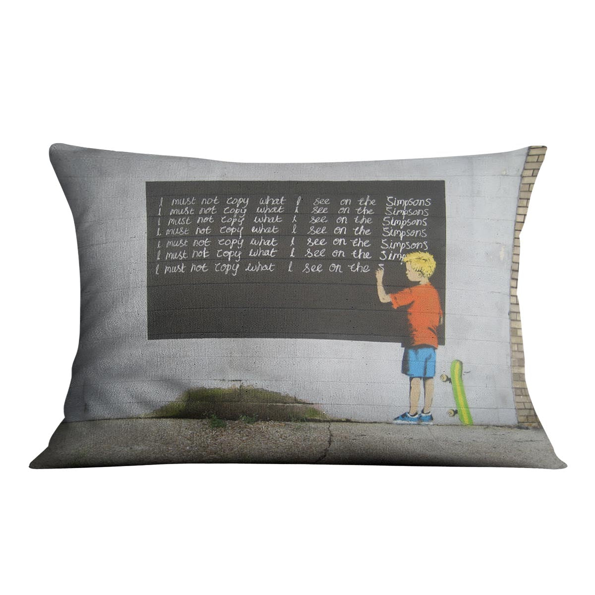 Banksy Bart Simpson Cushion